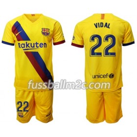 Fußballtrikots FC Barcelona Arturo Vidal 22 Kinder Auswärts Trikotsatz 2019-2020